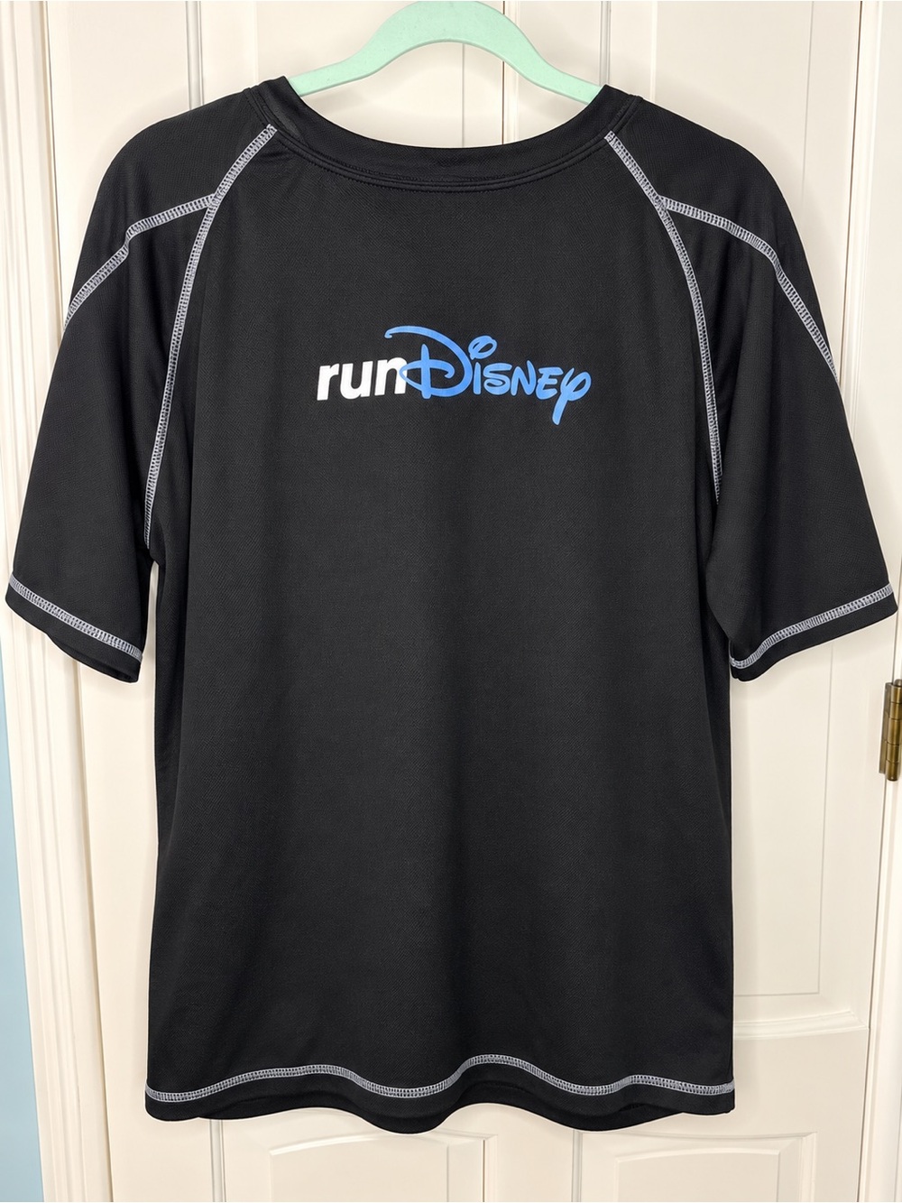 runDisney Champion Double Dry Black Performance Running Shirt Men’s XXL 2XL